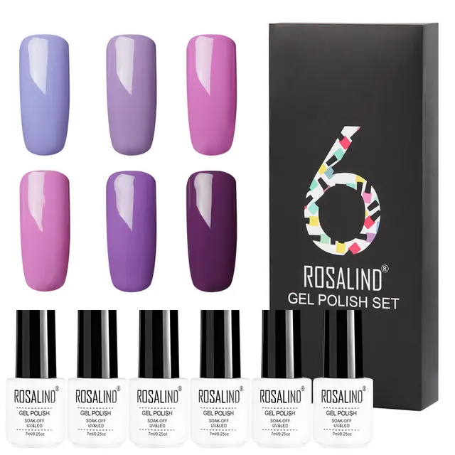 6 Colors Set Solid Color Gel Polish Set Nail Polish Gift Box Manicure Rctc6 4 - Shop at LoveMi