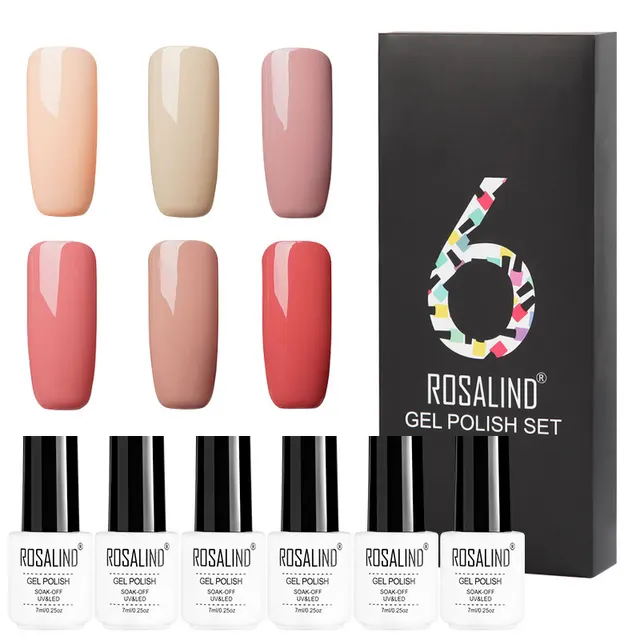 6 Colors Set Solid Color Gel Polish Set Nail Polish Gift Box Manicure Rctc6 7 - Shop at LoveMi