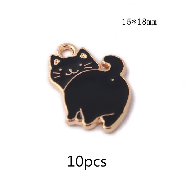 Look Back Cat Earrings Accessory Pendant Black - Shop at LoveMi