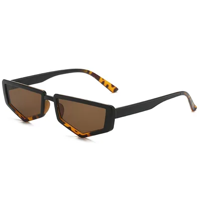 Street shot concave shape sunglasses Black Leopard - Shop at LoveMi