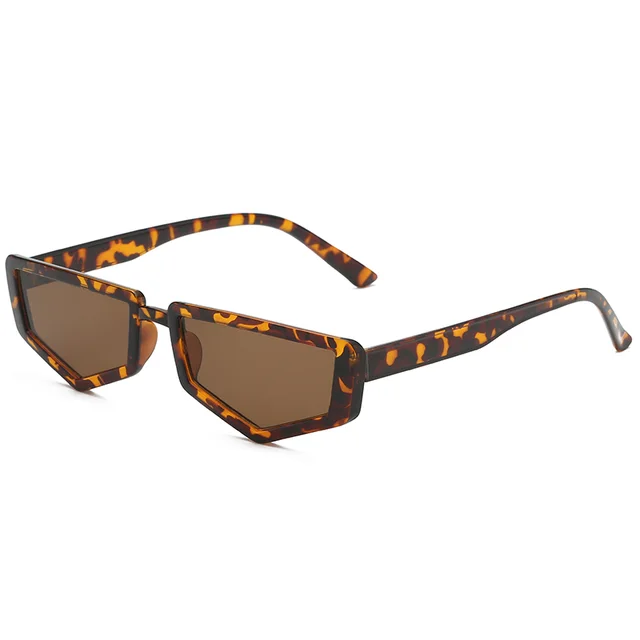 Street shot concave shape sunglasses Leopard - Shop at LoveMi