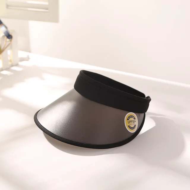 Women's sunscreen empty top hat Black 10Cm - Shop at LoveMi