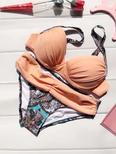 Swimwear Bikini Set Summer Sexy Women Swimsuit Tankini Push Up Bathing Suit Brazilian Tan - Shop at LoveMi