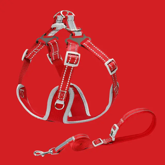 Pet Small And Medium Sized Dog Vest Collar Traction Rope Red - Shop at LoveMi