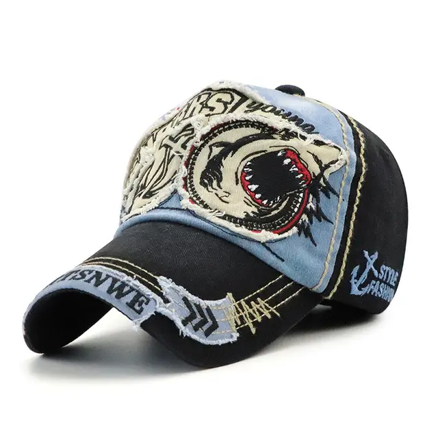 New washed baseball cap Denim Blue - Shop at LoveMi