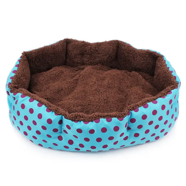 Soft Fleece Pet Warm Bed Blue - Shop at LoveMi