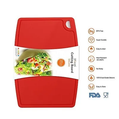Silicone chopping board cutting board household Red - Shop at LoveMi
