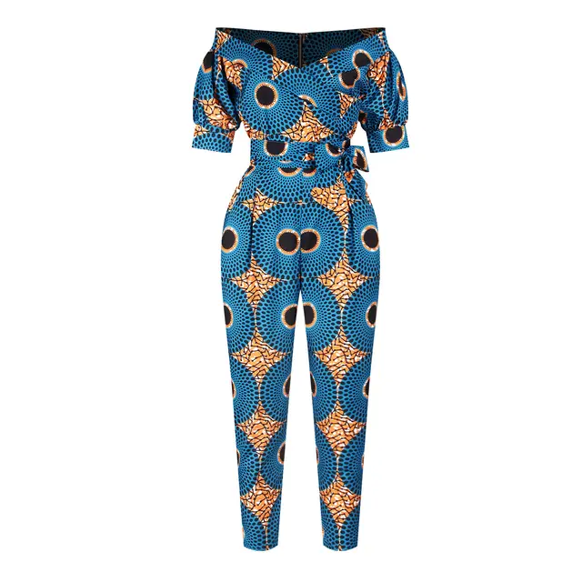 Lantern sleeves off the shoulder neckline jumpsuit Fkaa004 - Shop at LoveMi