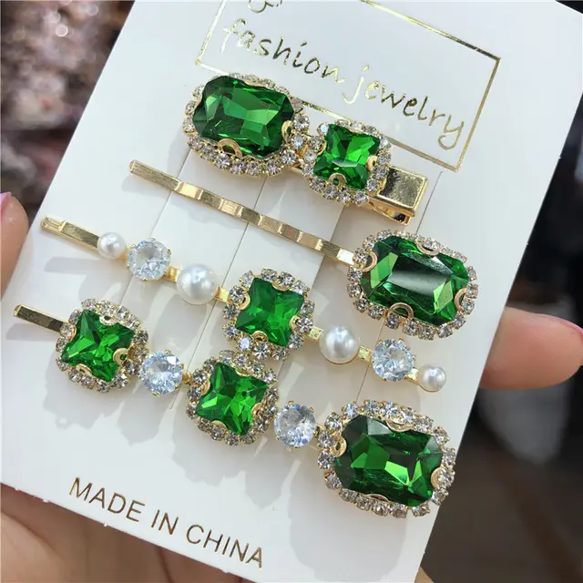 Korean retro green hairpin Fruit Green - Shop at LoveMi