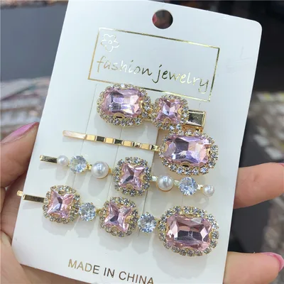 Korean retro green hairpin Pink - Shop at LoveMi