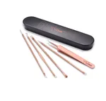 4Pcs Rose Gold 1Pcs Clip Iron Box
