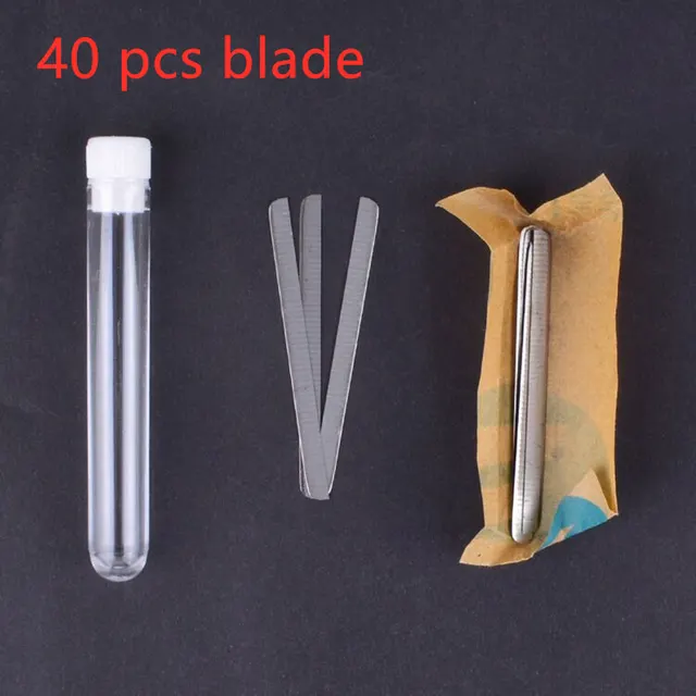 New professional magic engrave beard hair scissors Shavings Eyebrows Razor carve pen shears Tattoo barber hairdressing scissors 40 Pcs Blade - Shop at LoveMi