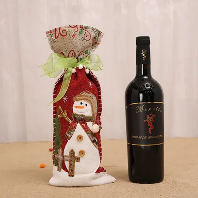 Christmas wine bottle set Snowman - Shop at LoveMi