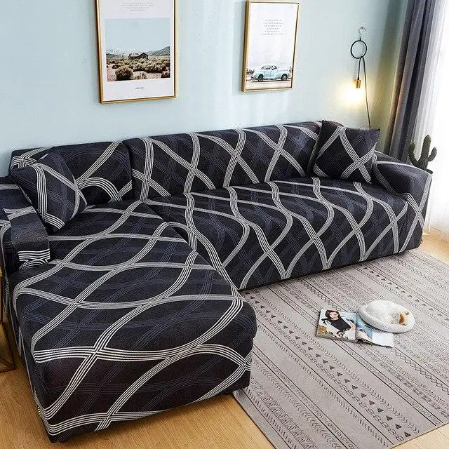Modern Stretch Kaleidoscope Fabric Sofa Cover - Shop at LoveMi