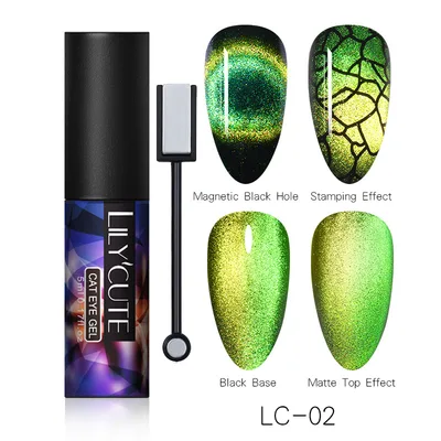 Magic Wide Cat Eye Nail Polish Lc 02 With Magnetic Bar - Shop at LoveMi