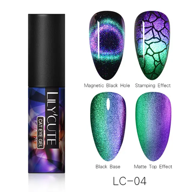 Magic Wide Cat Eye Nail Polish Lc 04 - Shop at LoveMi