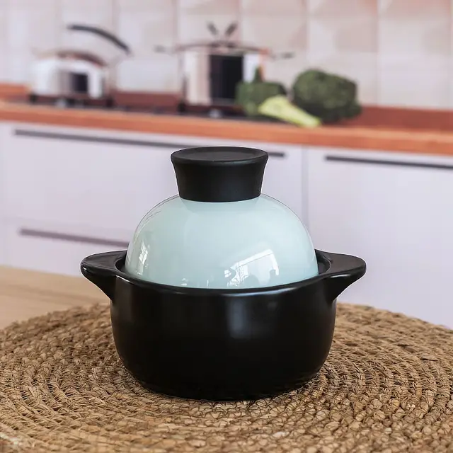 Soup ceramic casserole stew pot Blue - Shop at LoveMi