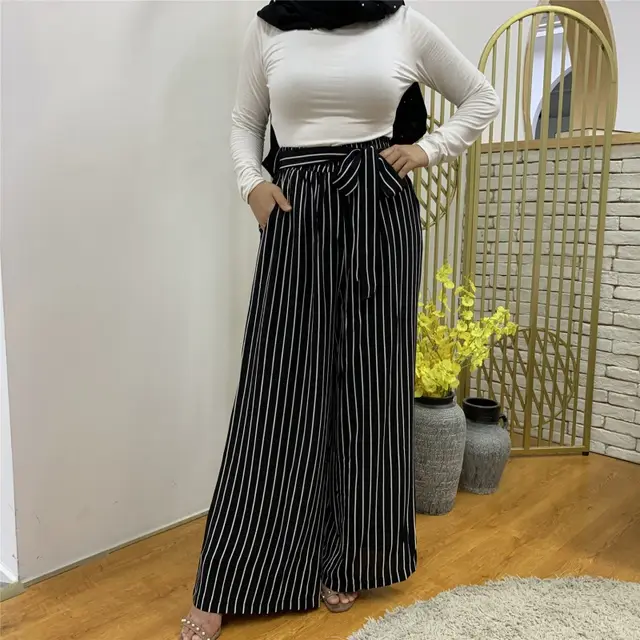 European and American casual women's pants Black Stripes - Shop at LoveMi