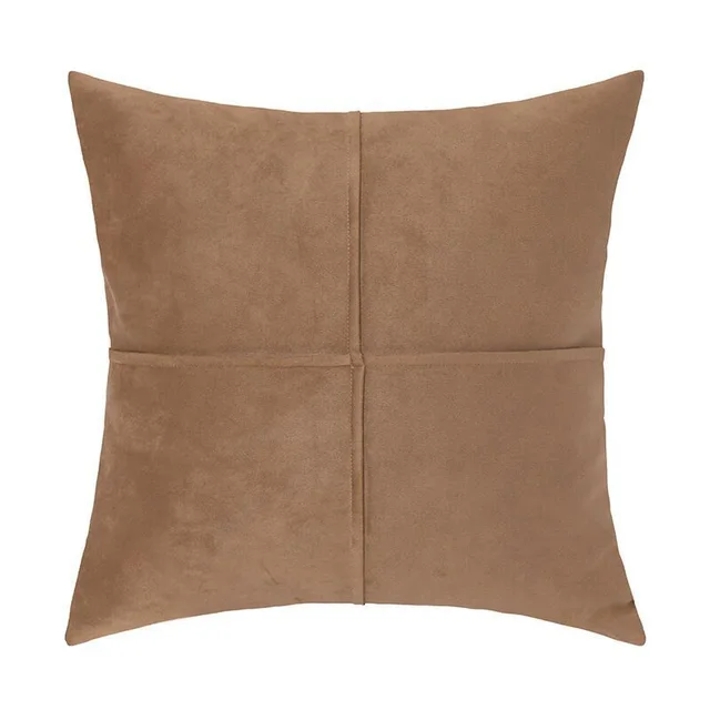 Retro solid color pillowcase Brown - Shop at LoveMi