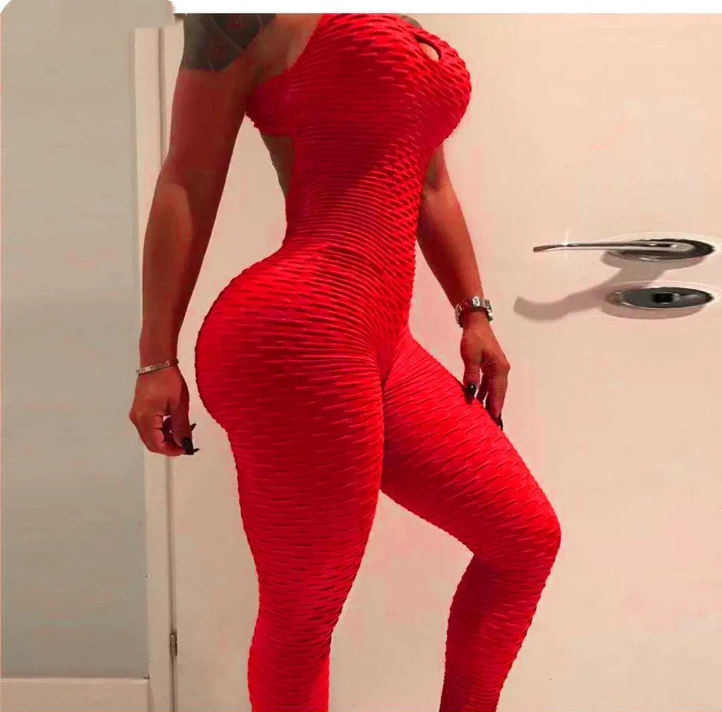 Breathable Hip Lifting Sports Leggings Are Slim And Tight - Red