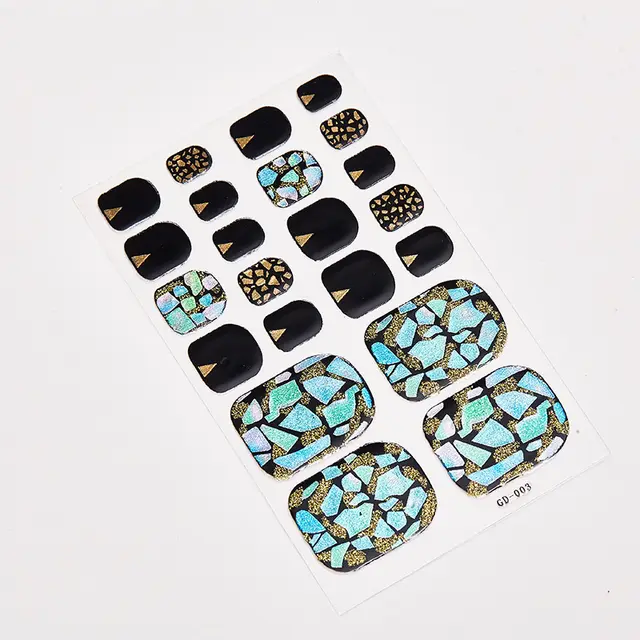 Nail stickers foot stickers 22 small stickers waterproof nail stickers foot nail stickers Gd003 - Shop at LoveMi