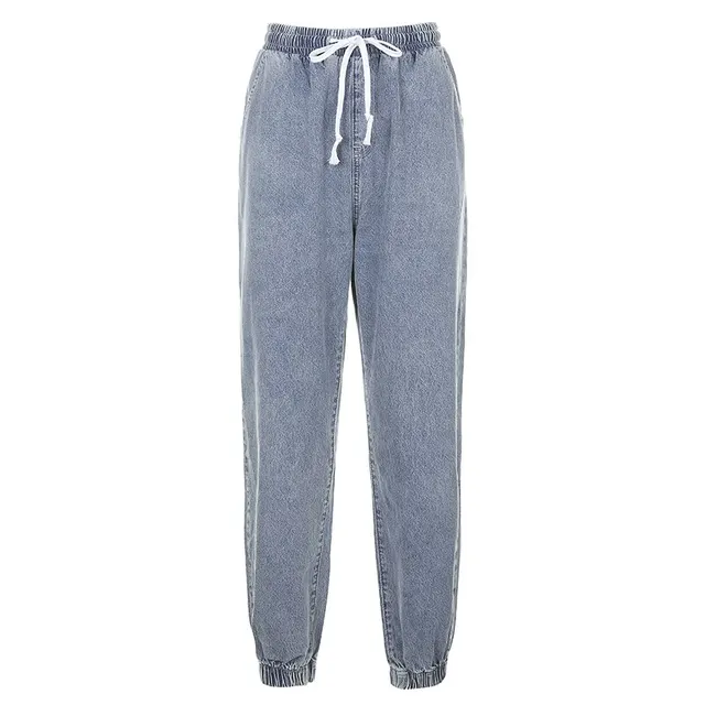 Women's strappy jeans Blue - Shop at LoveMi