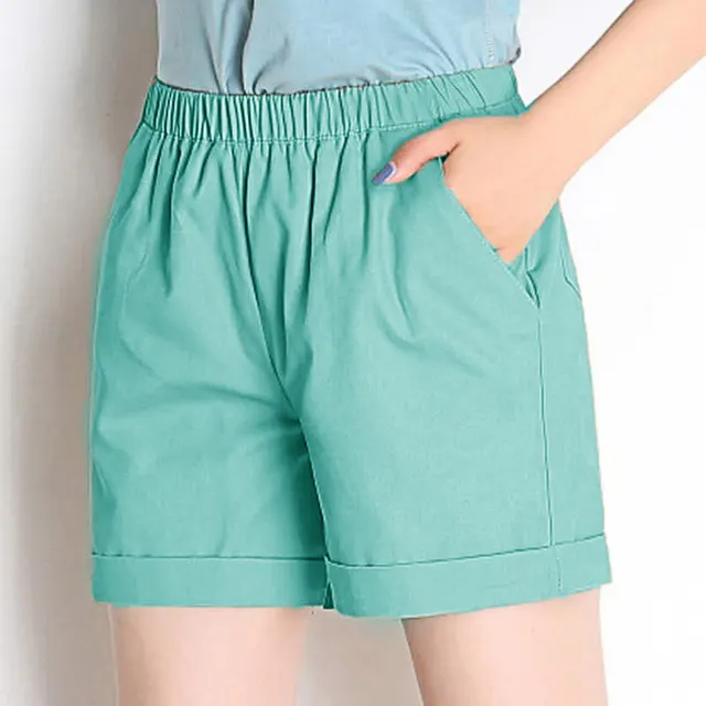 Oversized loose wide leg home hot pants Lake Blue - Shop at LoveMi