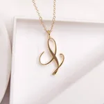 Words love necklace - Golden L
