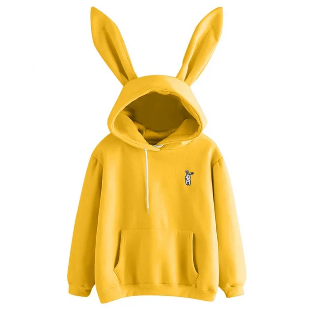 Ladies Hooded Sweatshirt Yellow - Shop at LoveMi