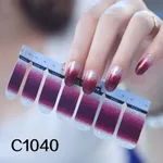 Nail polish nail sticker - C1040Set