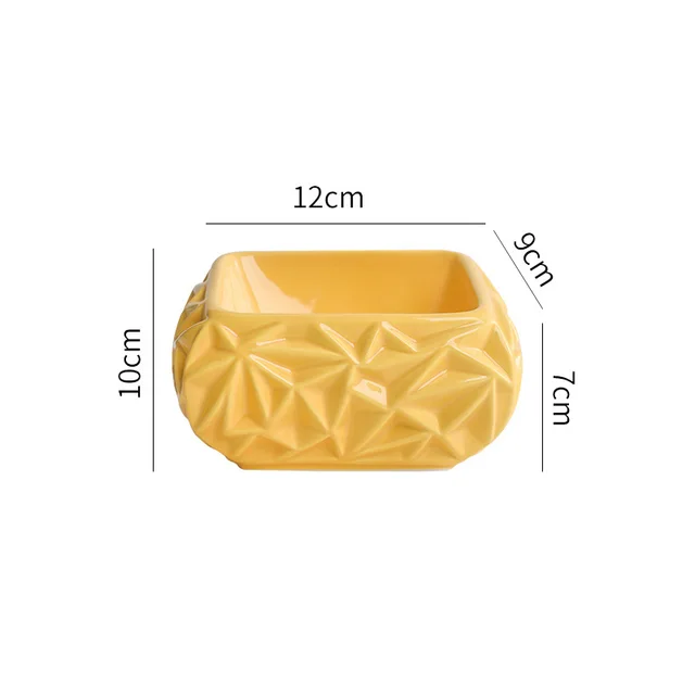 Creative tall cat bowl Yellow - Shop at LoveMi
