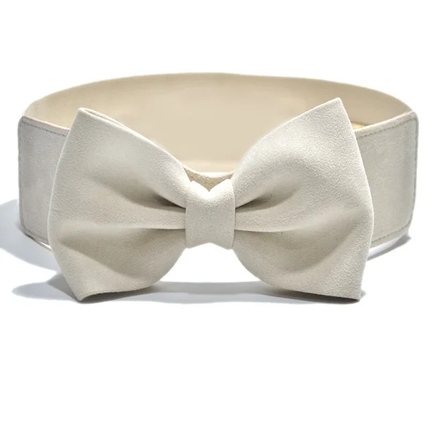 Women's elastic wide belt White - Shop at LoveMi