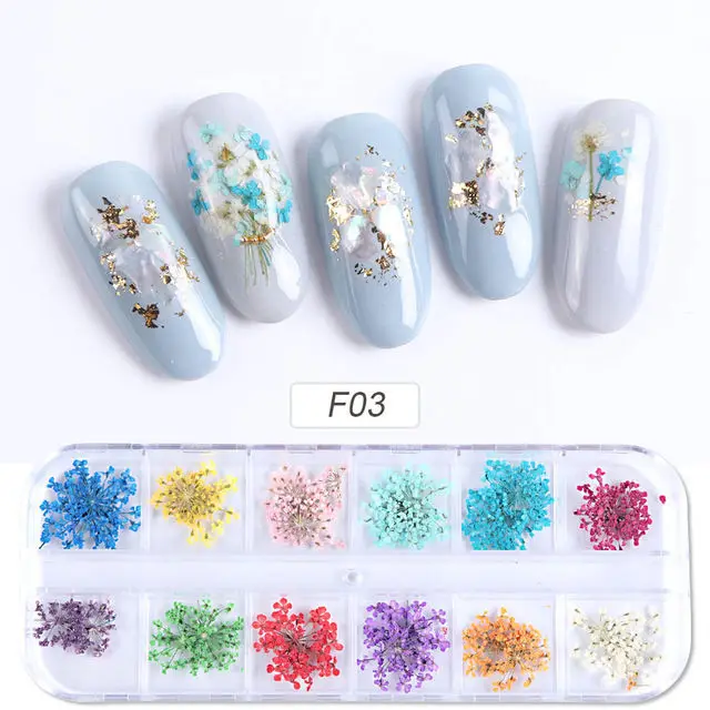 Nail Art Dried Flowers F03 - Shop at LoveMi