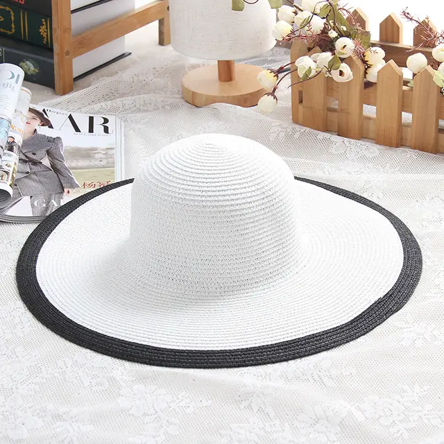 Hepburn style beach hat White - Shop at LoveMi