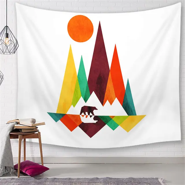 Living room landscape painting printing tapestry 1 Style - Shop at LoveMi