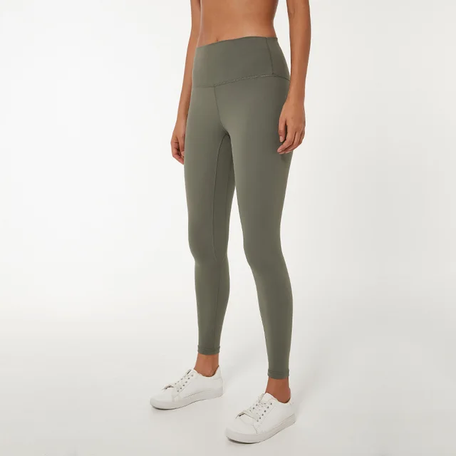 Naked yoga pants high waist hip fitness pants Army Green - Shop at LoveMi