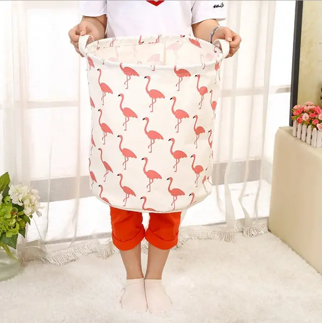 Foldable laundry basket, cotton and linen laundry basket, bathroom, laundry, dirty clothes, dirty clothes, toy storage basket White - Shop at LoveMi