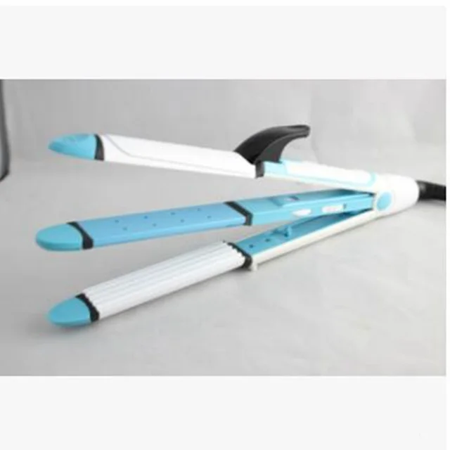 Hair straightening ceramic glaze electric splint Blue - Shop at LoveMi