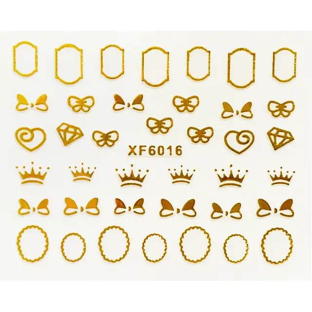 Nail Waterproof Hot Stamping Sticker 60016Style - Shop at LoveMi