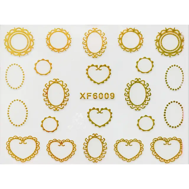 Nail Waterproof Hot Stamping Sticker 6009Style - Shop at LoveMi