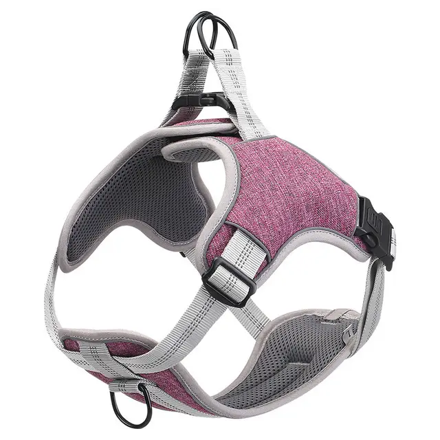 Dog chest harness vest type reflective Purple - Shop at LoveMi