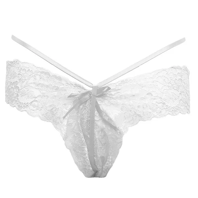 Ladies' webbing sexy underwear panties triangle T pants White - Shop at LoveMi