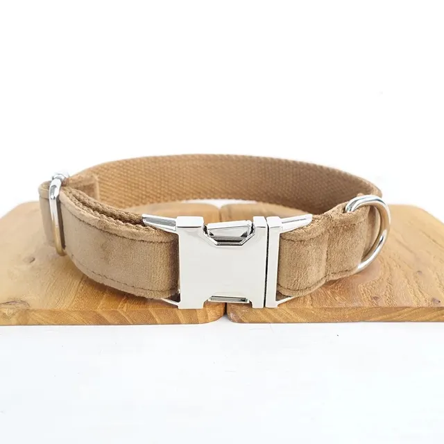 Green pet collar Nude Velvet Collar - Shop at LoveMi