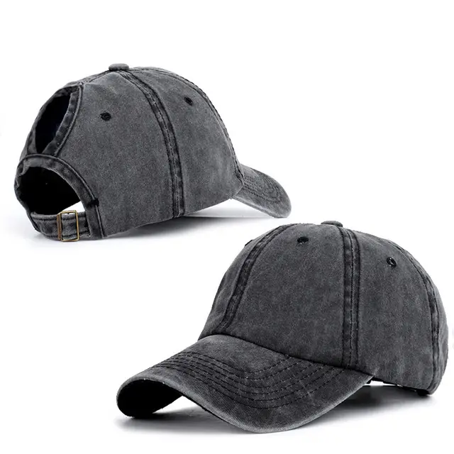 Color Ponytail Baseball Cap Black - Shop at LoveMi
