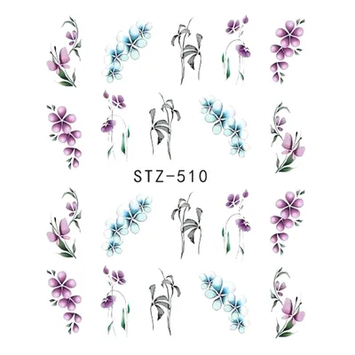 Nail Sticker Butterfly Flower Water Transfer Decal Sliders for Nail Art Decoration Tattoo Manicure Wraps Tools Tip JISTZ508 Stz 510 - Shop at LoveMi