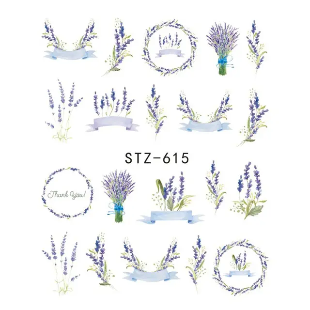 Nail Sticker Butterfly Flower Water Transfer Decal Sliders for Nail Art Decoration Tattoo Manicure Wraps Tools Tip JISTZ508 Stz 615 - Shop at LoveMi