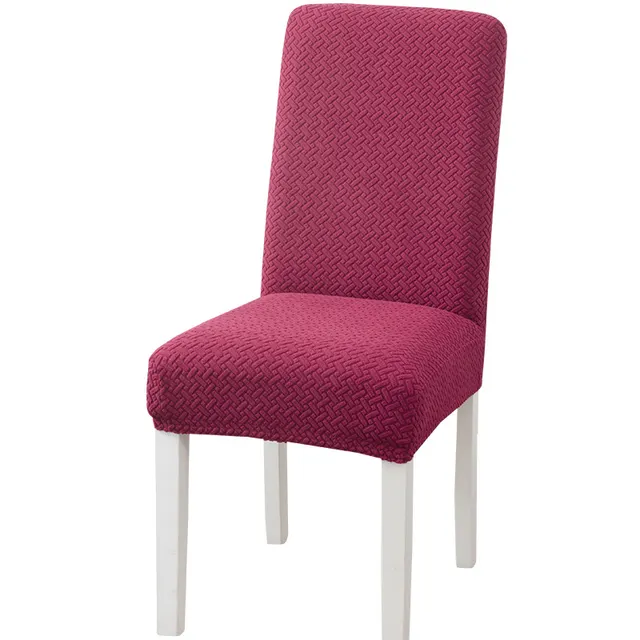 Fabric half seat cover elastic chair cover Red Wine - Shop at LoveMi