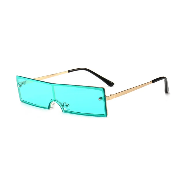 Rectangular sunglasses Green - Shop at LoveMi