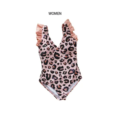 Leopard print family parent child swimsuit Leopard Multi - Shop at LoveMi