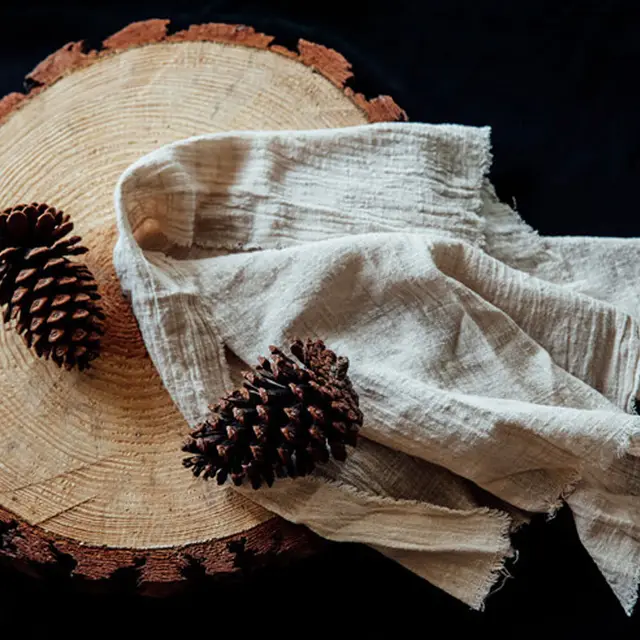 Cotton and linen washed shooting background cloth Apricot - Shop at LoveMi